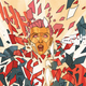 Captain Britain being shattered.